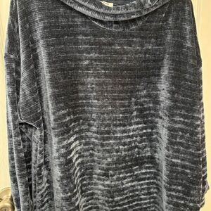 J Jill plus size 2x blue cowl neck sweater soft